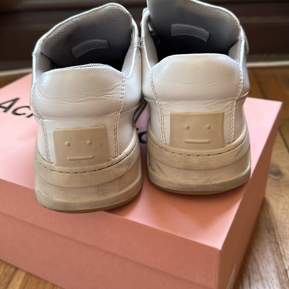 ACNE STUDIOS Velcro Sneaker Shoe Chunky Low White Logo with Box 10.5, 44 - Picture 4 of 5